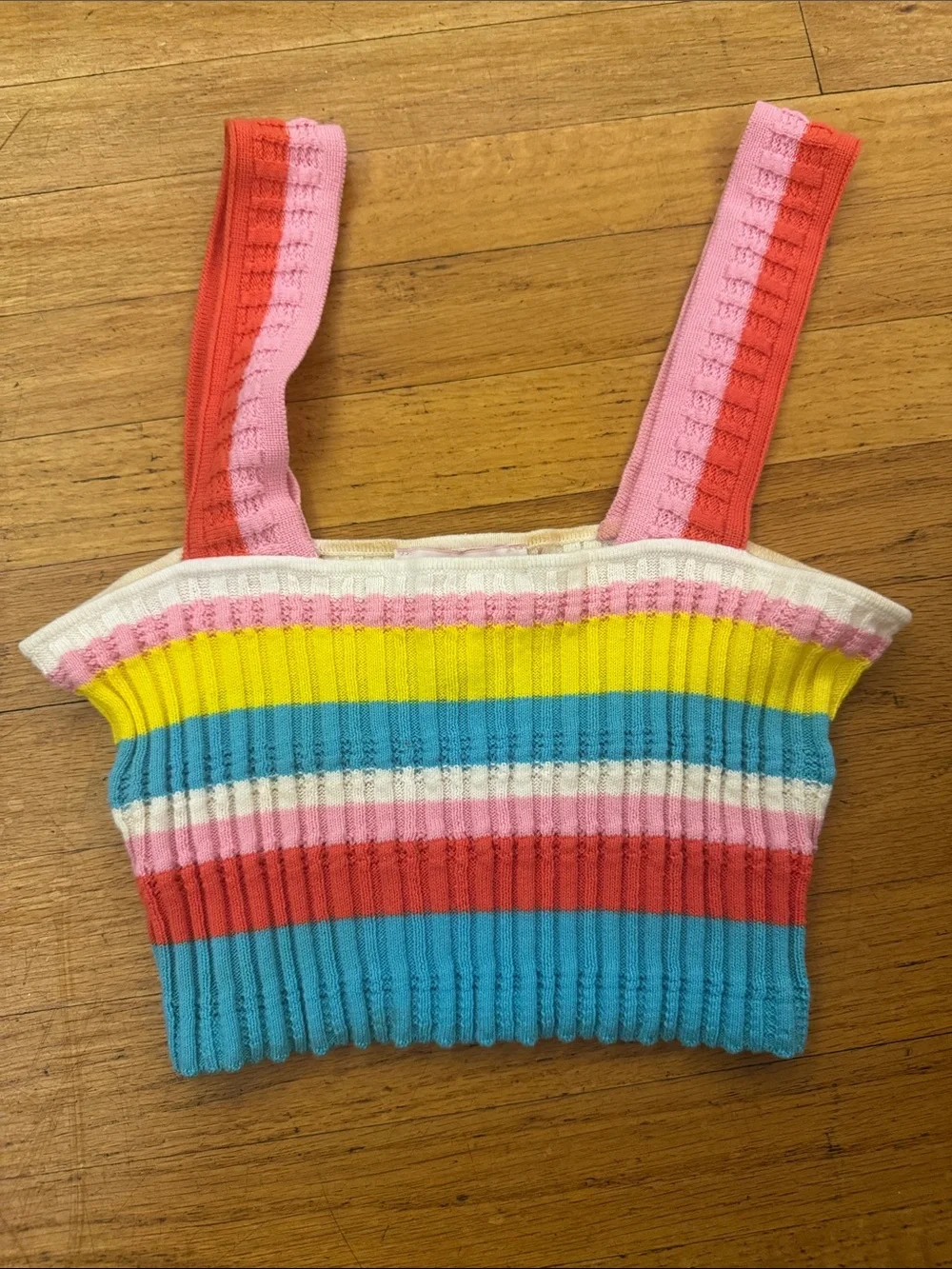 Solid & Striped The Emily Ribbed Crop Tank Top Small - Picture 4 of 4